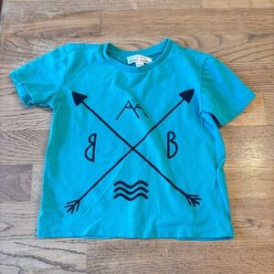 Baileys Blossoms Kids Graphic T Shirt Blue Mountains Arrows Waves Size 18 24M